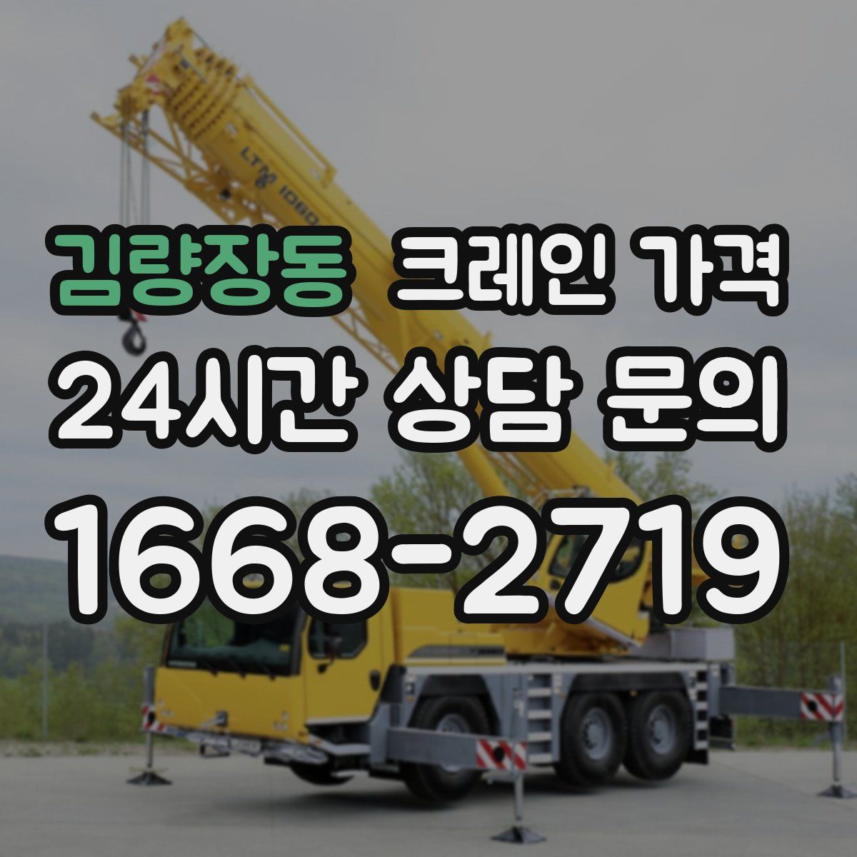 김량장동 크레인 가격