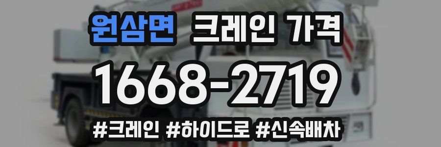 원삼면 크레인 가격