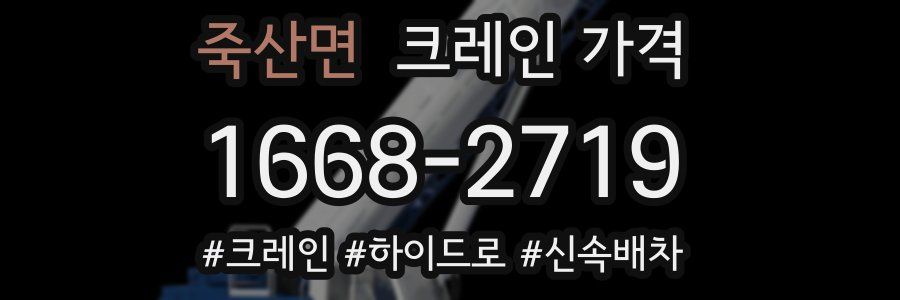 죽산면 크레인 가격
