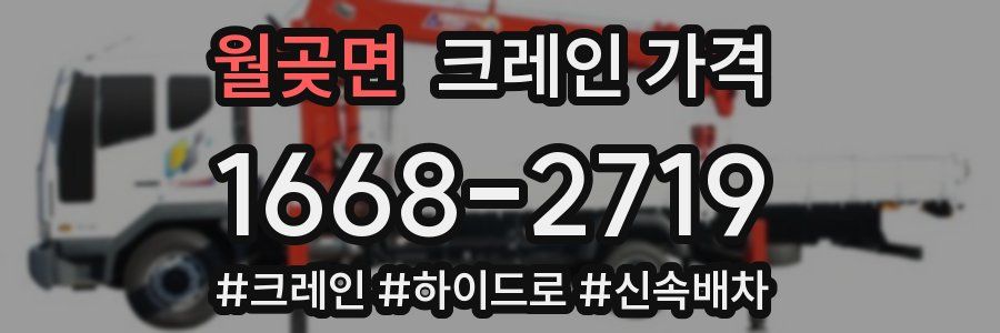 월곶면 크레인 가격