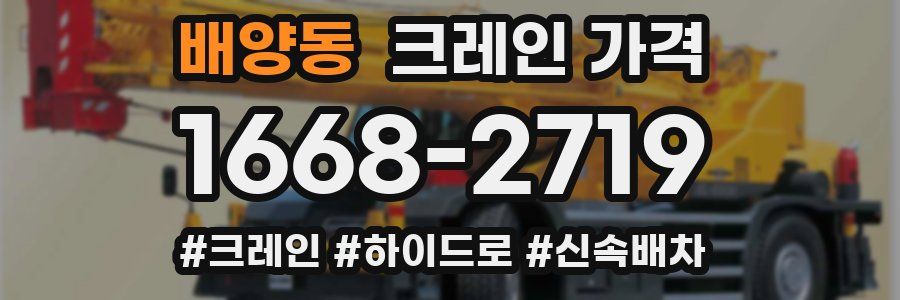 배양동 크레인 가격