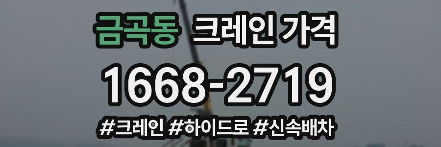 금곡동 크레인 가격