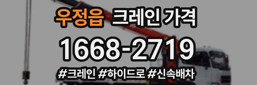 우정읍 크레인 가격