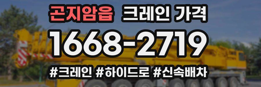 곤지암읍 크레인 가격