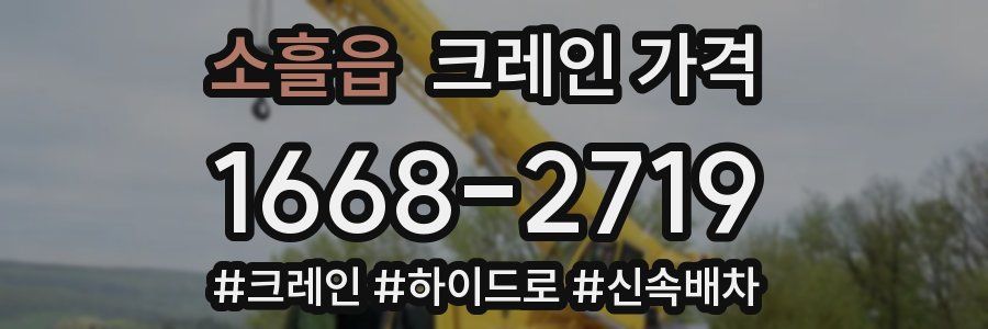 소흘읍 크레인 가격