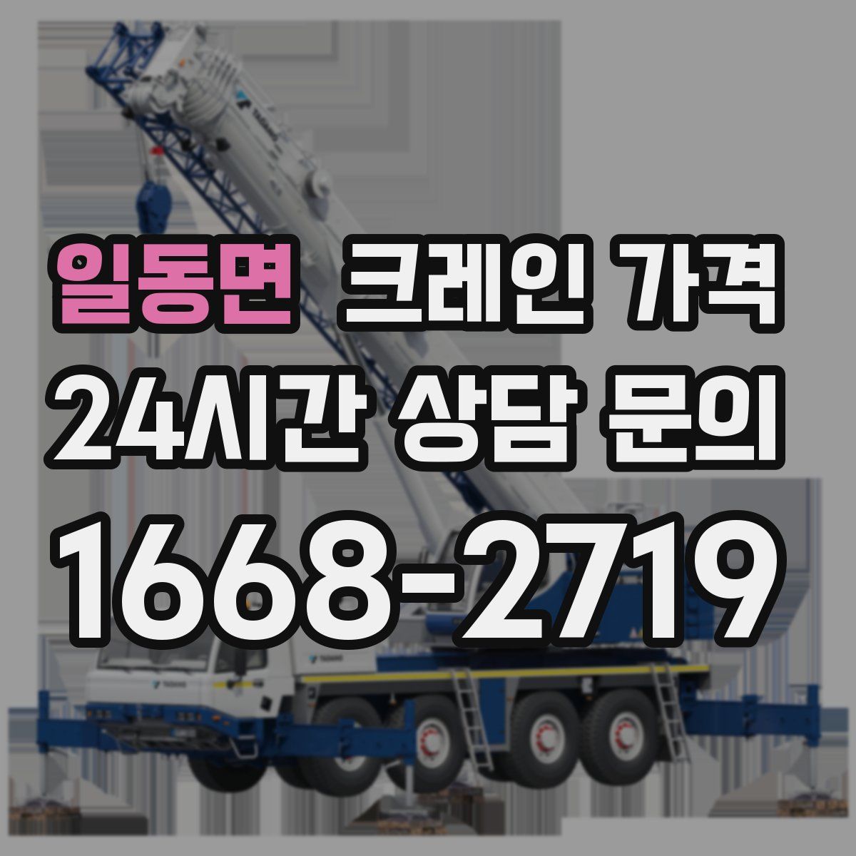 일동면 크레인 가격