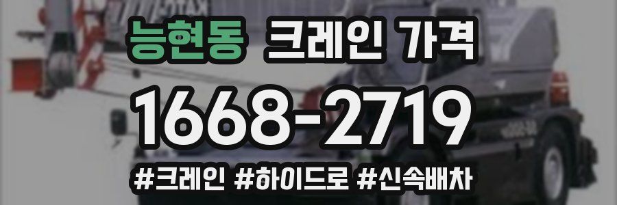 능현동 크레인 가격