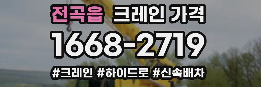 전곡읍 크레인 가격