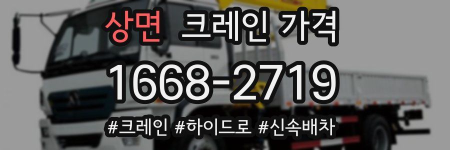 상면 크레인 가격