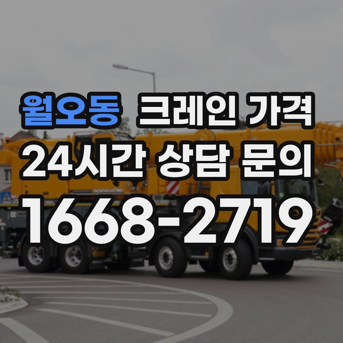 월오동 크레인 가격
