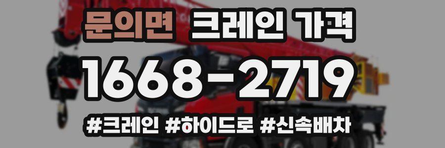 문의면 크레인 가격