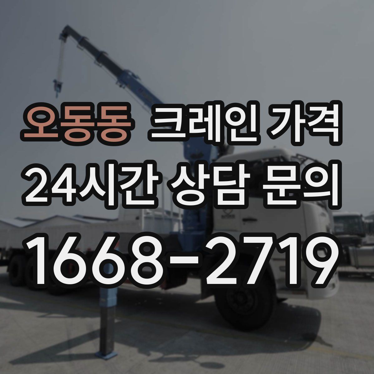 오동동 크레인 가격