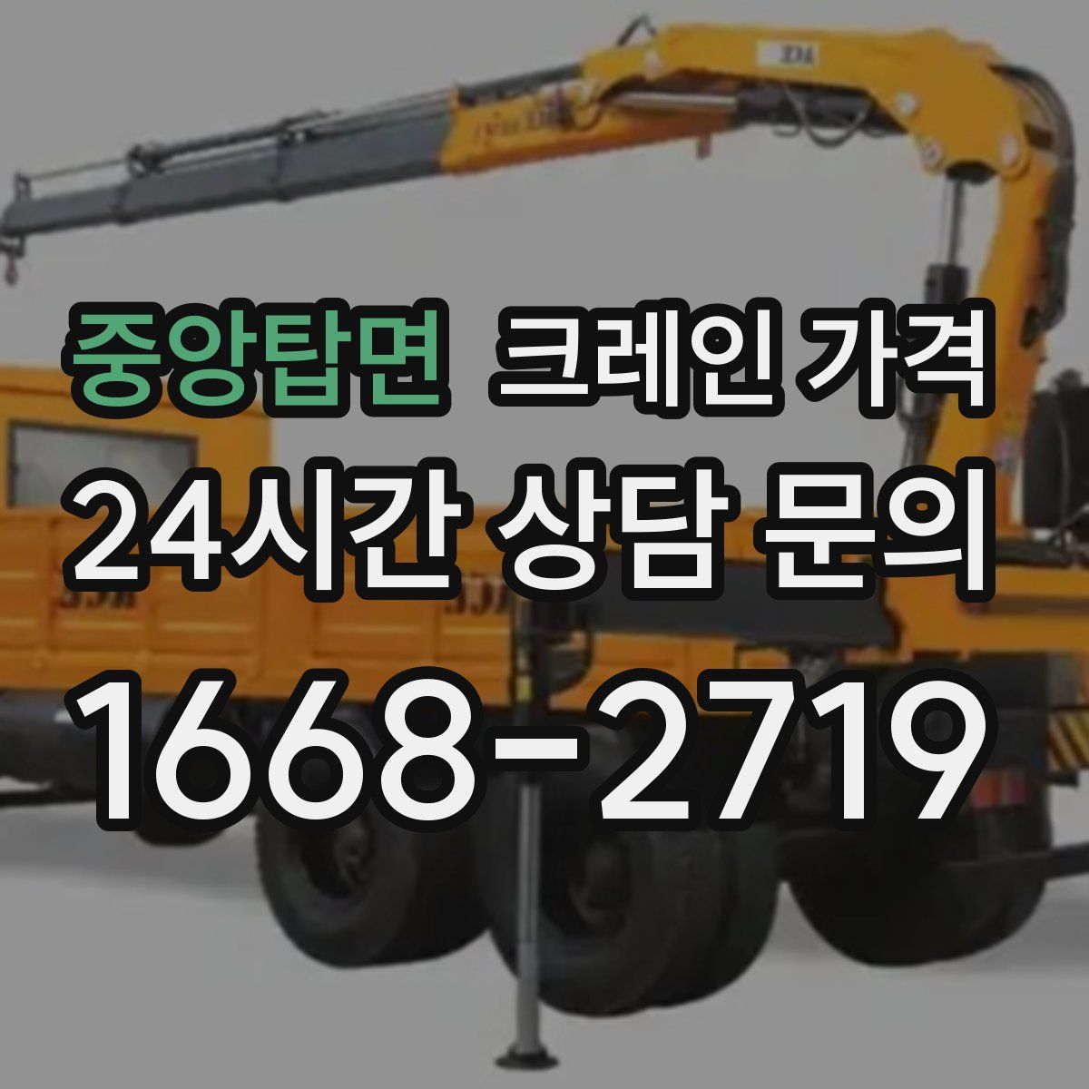 중앙탑면 크레인 가격