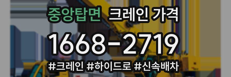 중앙탑면 크레인 가격