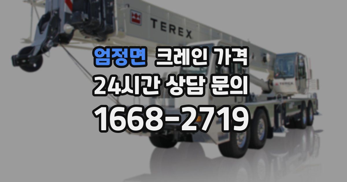 엄정면 크레인 가격