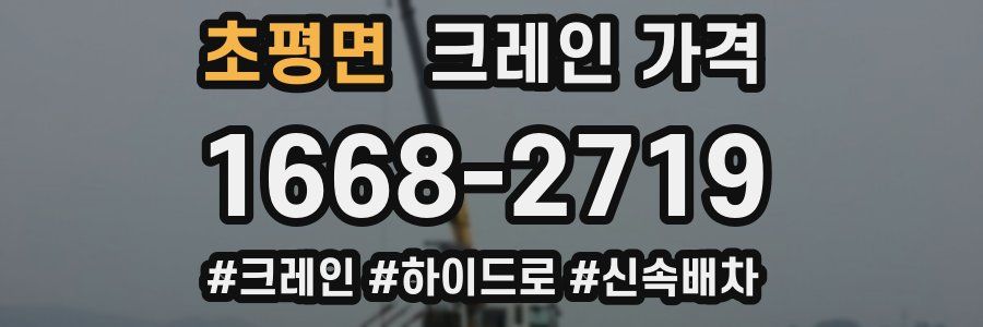 초평면 크레인 가격