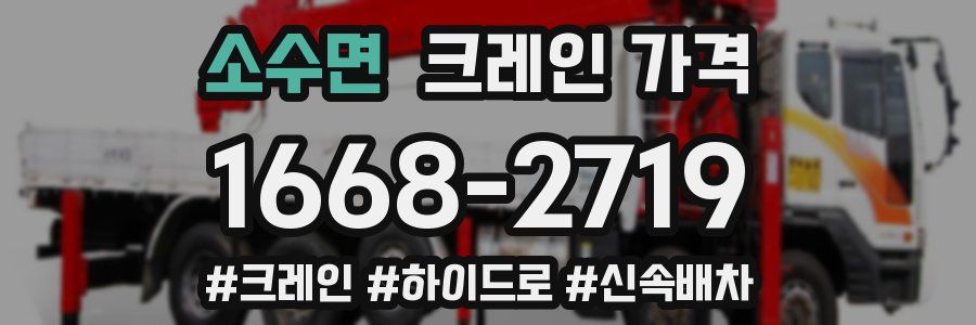 소수면 크레인 가격
