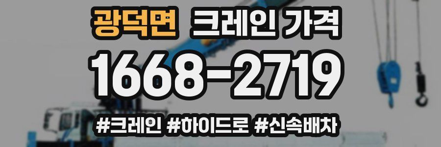 광덕면 크레인 가격
