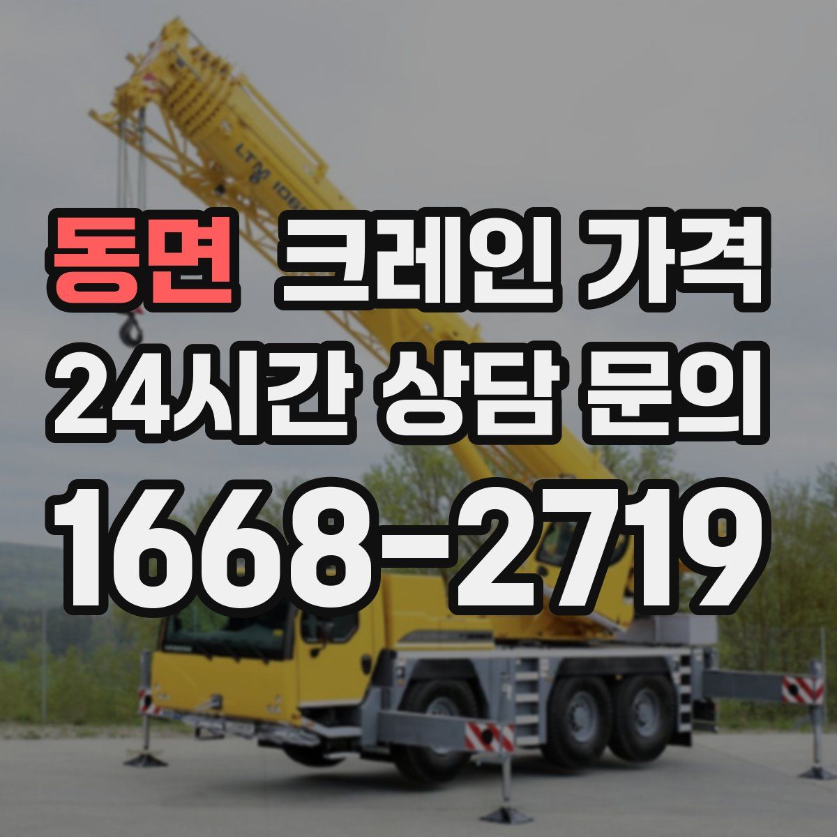 동면 크레인 가격