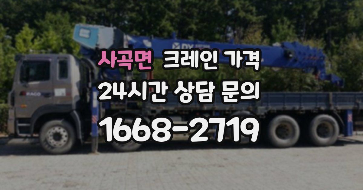 사곡면 크레인 가격