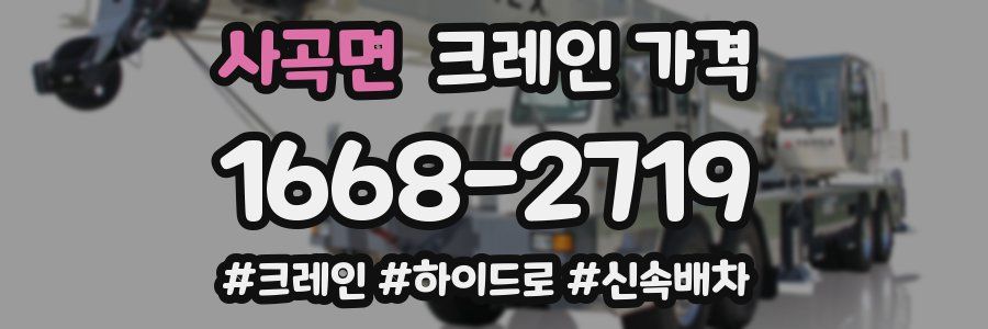 사곡면 크레인 가격