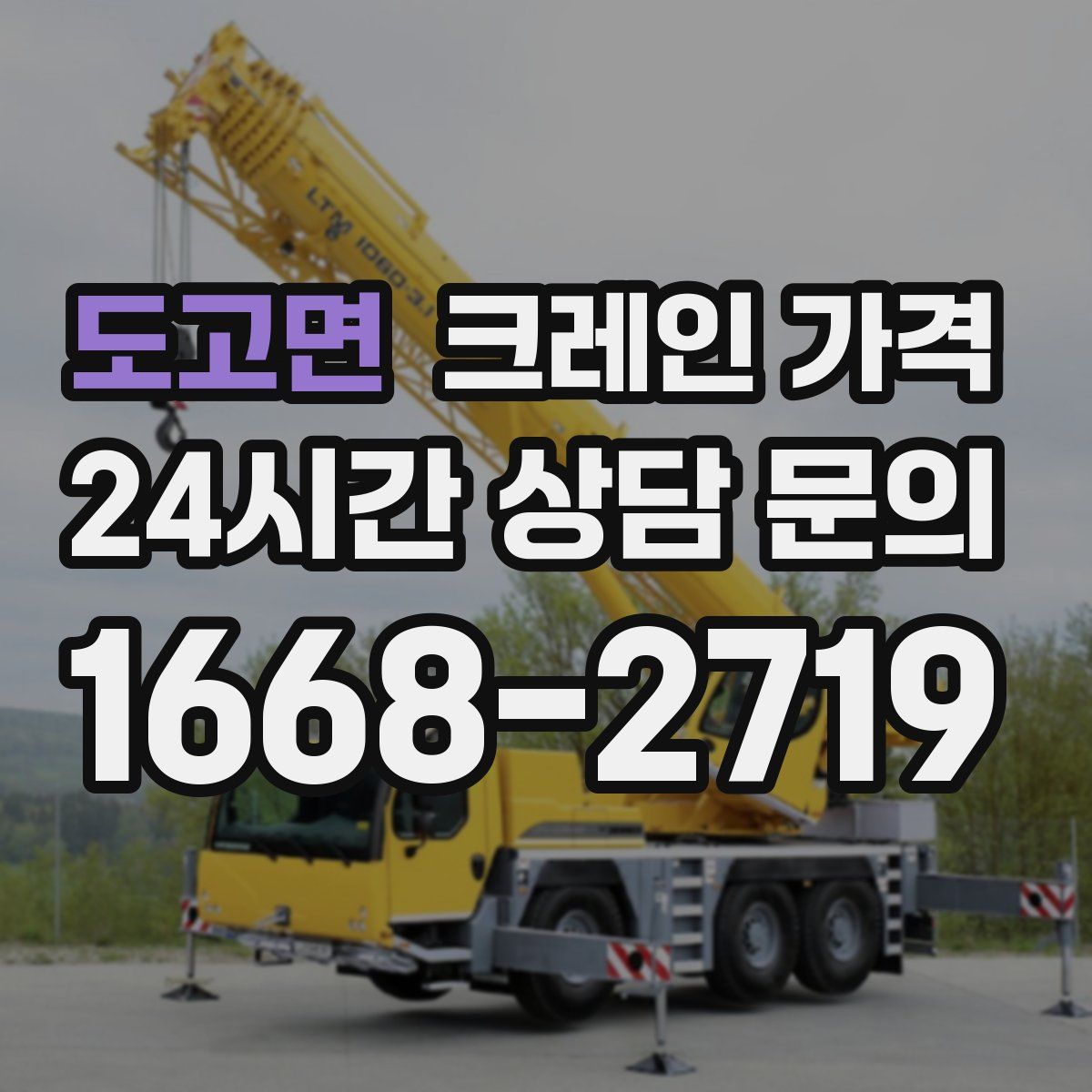 도고면 크레인 가격