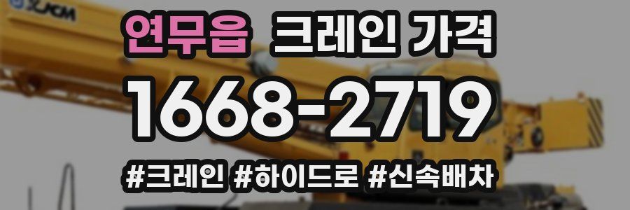 연무읍 크레인 가격