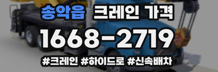 송악읍 크레인 가격