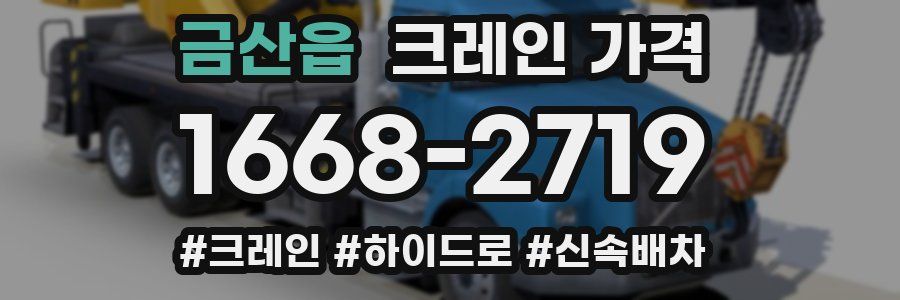 금산읍 크레인 가격