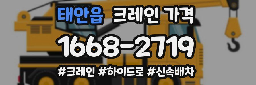 태안읍 크레인 가격