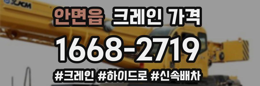 안면읍 크레인 가격