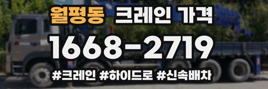 월평동 크레인 가격