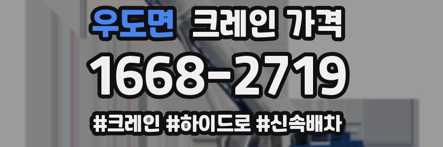 우도면 크레인 가격