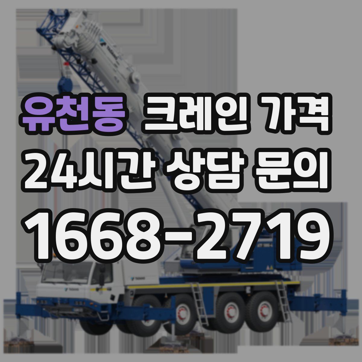 유천동 크레인 가격