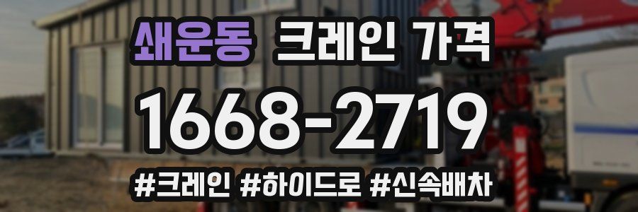 쇄운동 크레인 가격