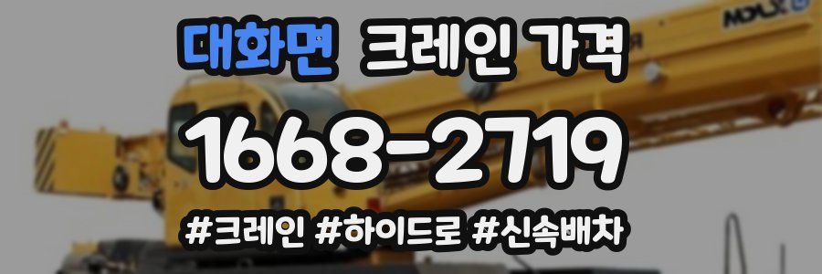 대화면 크레인 가격