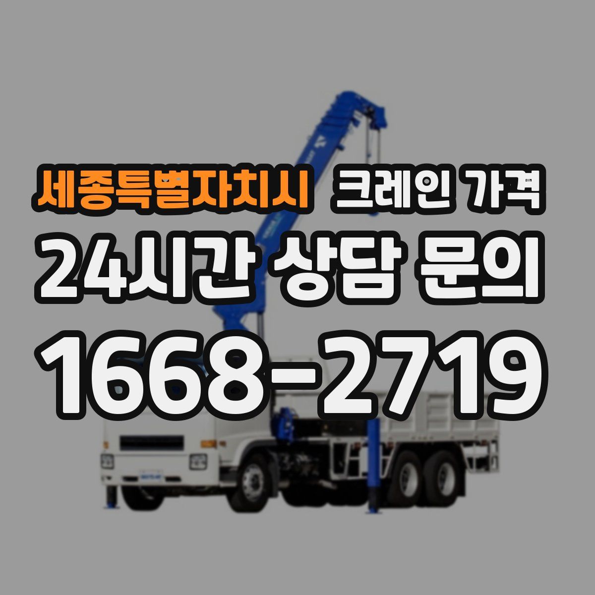 세종특별자치시 크레인 가격