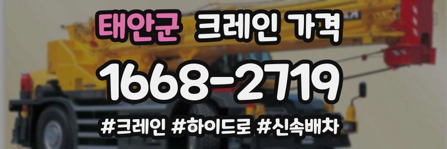 태안군 크레인 가격