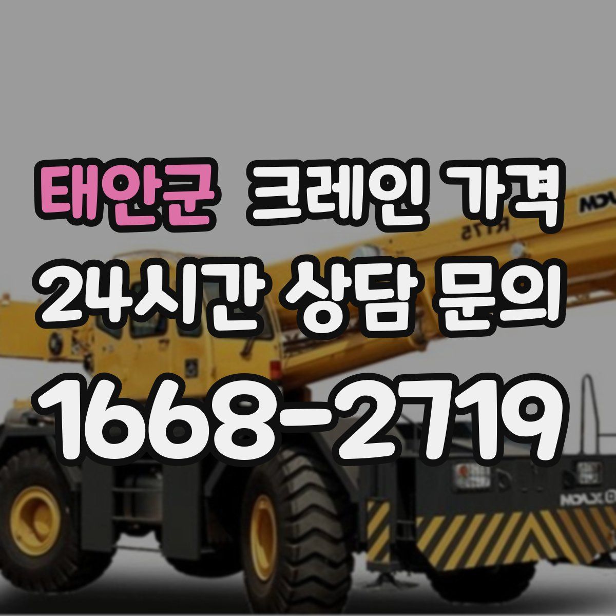 태안군 크레인 가격