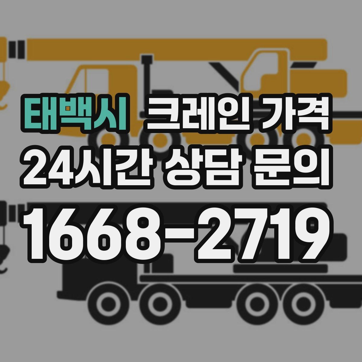 태백시 크레인 가격 계절과 날씨가 영향을 주는 경우