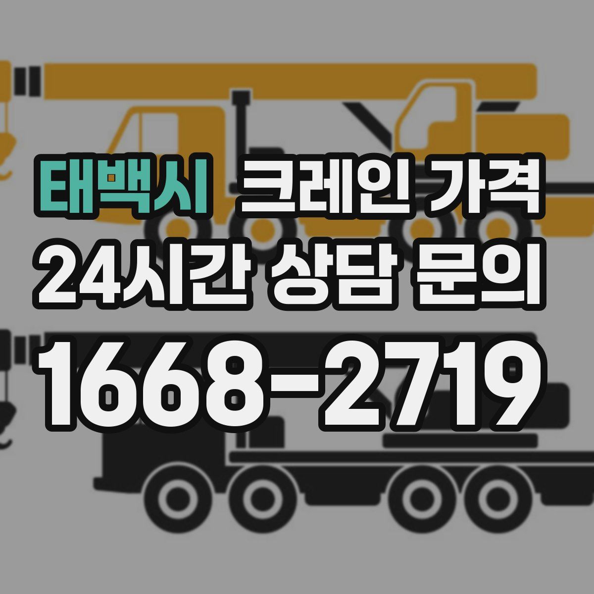 태백시 크레인 가격