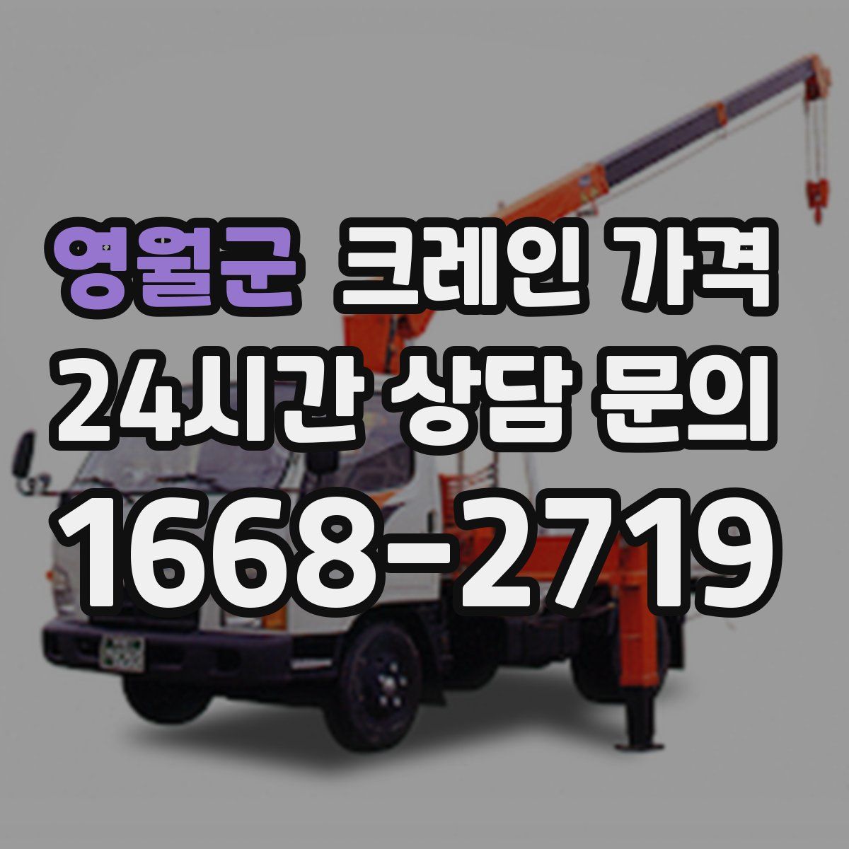 영월군 크레인 가격