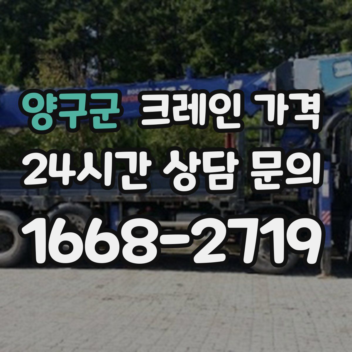 양구군 크레인 가격