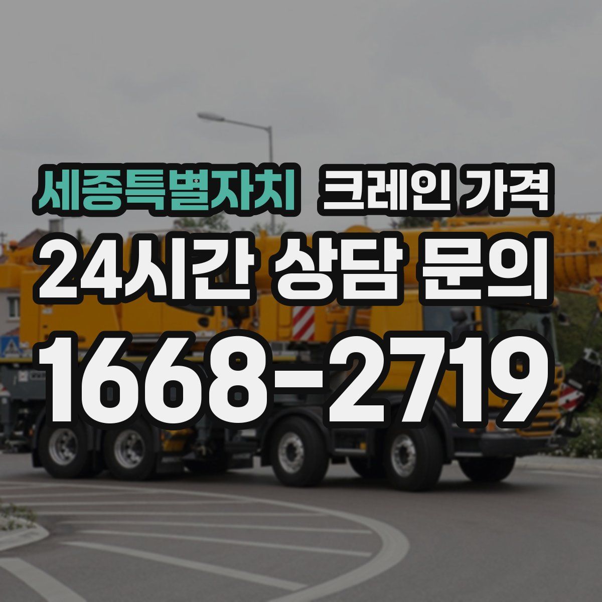 세종특별자치 크레인 가격