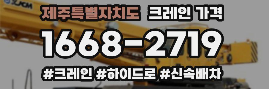 제주특별자치도 크레인 가격