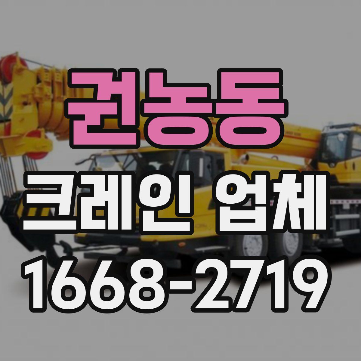 권농동 크레인 업체