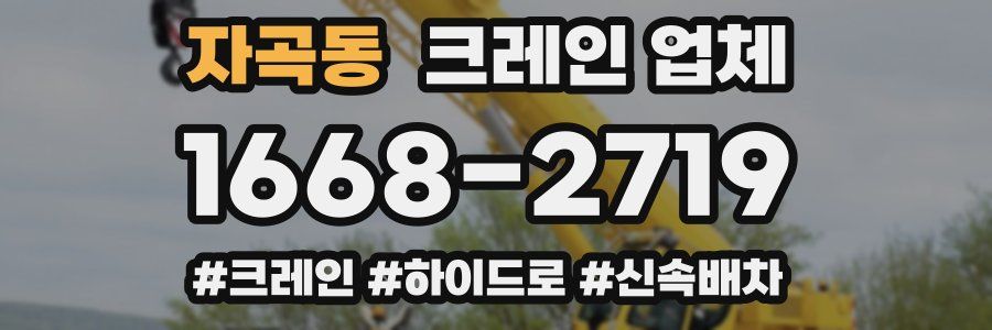 자곡동 크레인 업체