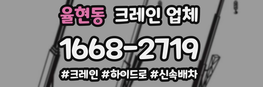 율현동 크레인 업체