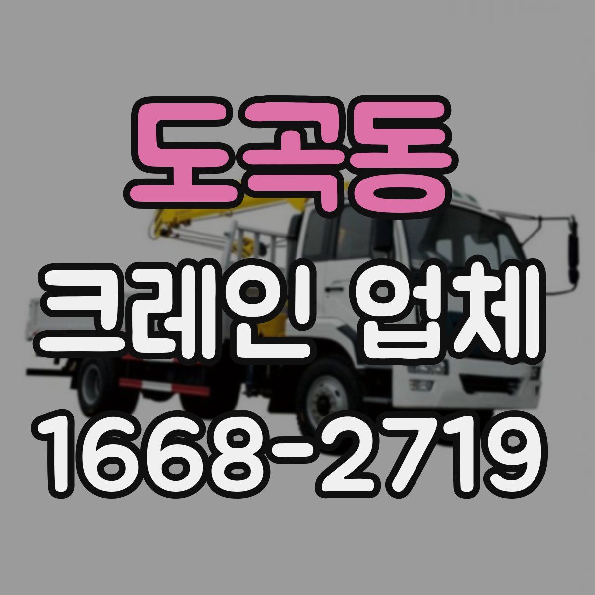 도곡동 크레인 업체