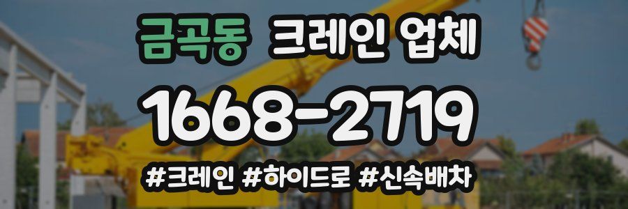 금곡동 크레인 업체